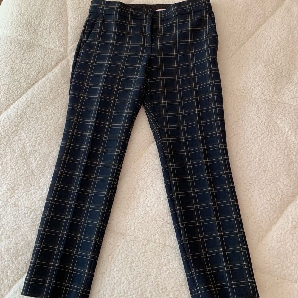 And Taylor navy plaid pants
